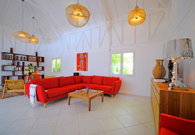 Living room, Villa Les Arbres Voyageurs, Guadeloupe, Archipel Évasion