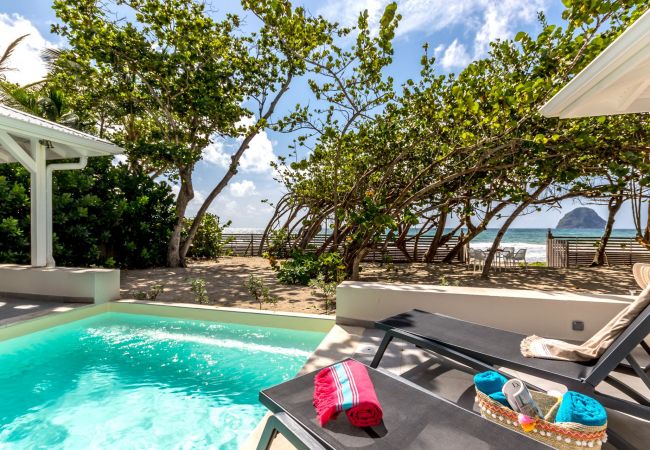 Villa to rent on Le Diamant beach with swimming pool to enjoy the warmth of the West Indies