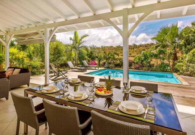 Terrace, villa Palm Silver, Le Vauclin, Martinique, Archipel Évasion