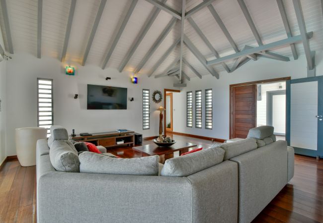 Living room, Villa So Zen, Sainte-Anne, Guadeloupe, Archipel Evasion