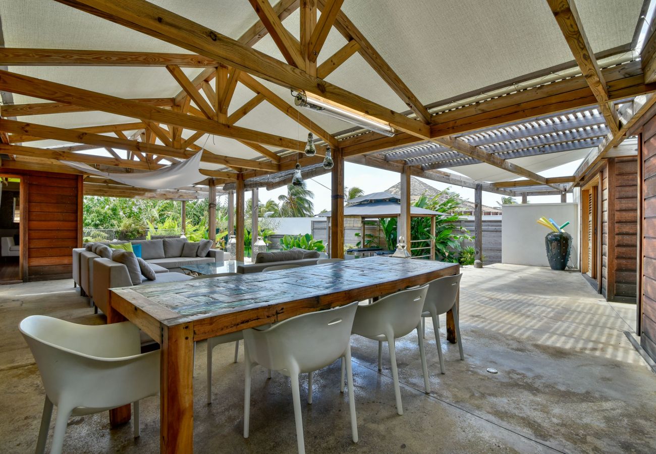 Terrasse, Villa Silver Beach, Saint-François, Guadeloupe, Archipel Evasion