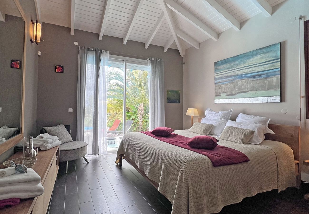 Chambre, Villa Wood Chic, Baie Mahault, Guadeloupe, Archipel Évasion