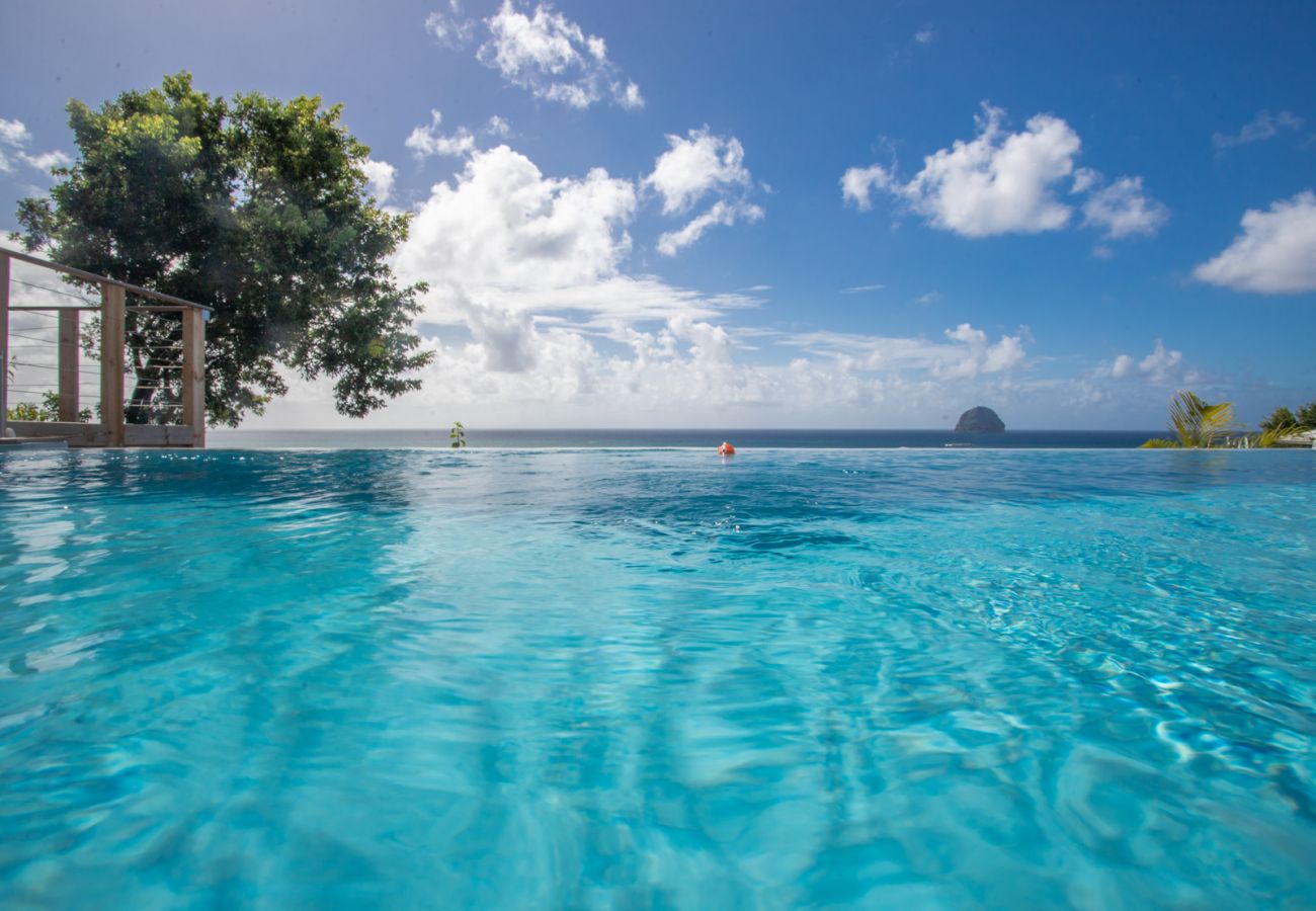 Location de villa de luxe vue mer avec piscine en Martinique