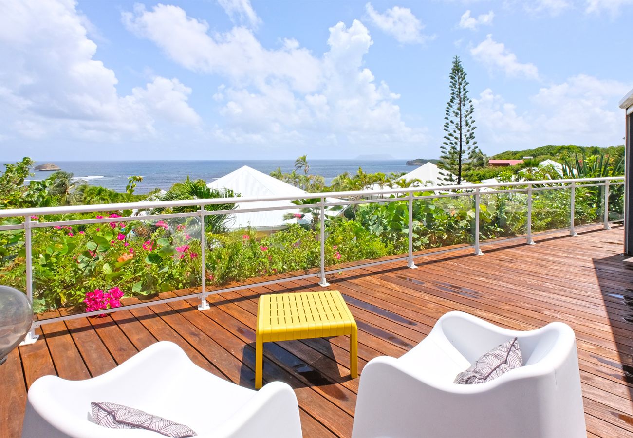 Villa piscine vue mer, Saint-François en Guadeloupe : la villa Evasion