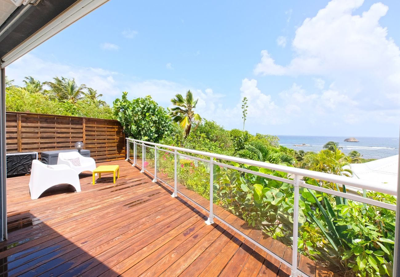 Villa piscine vue mer, Saint-François en Guadeloupe : la villa Evasion
